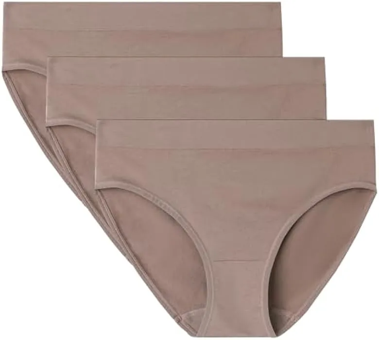 Women's Bikini Underwear Premium Microfiber Briefs 3 Pack