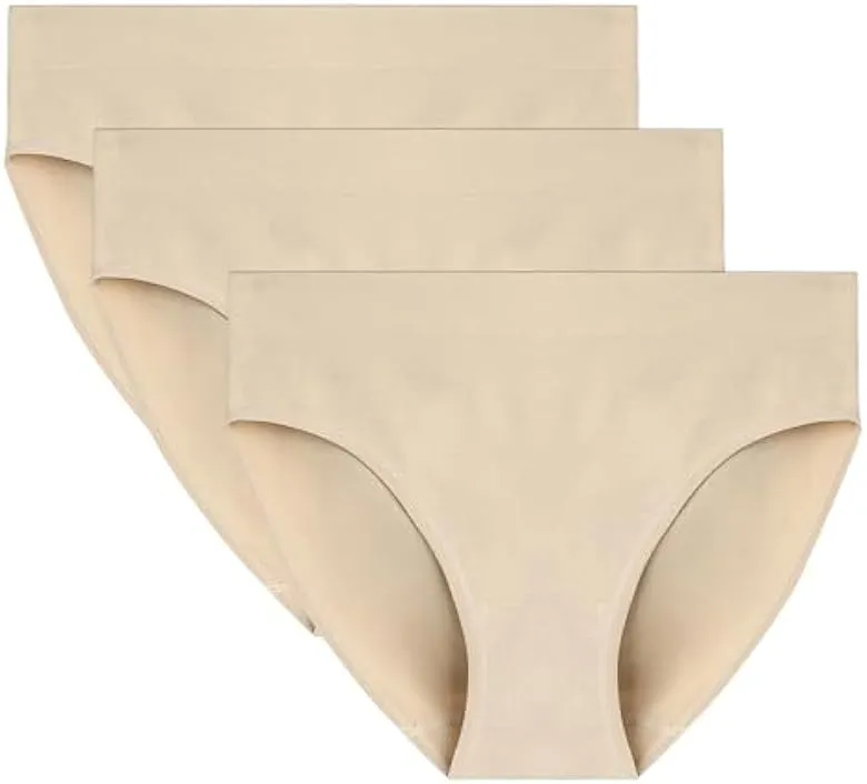 Women's Bikini Underwear Premium Microfiber Briefs 3 Pack