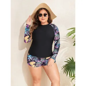 Women's Multicolor 2 Pieces Set Tankinis Swimwear