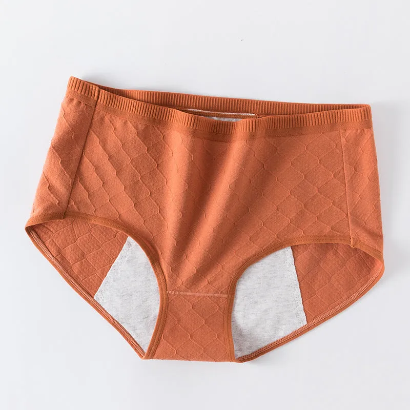 Women's Physical Pants Side Leak Proof Midwaist Cotton Breathable Briefs