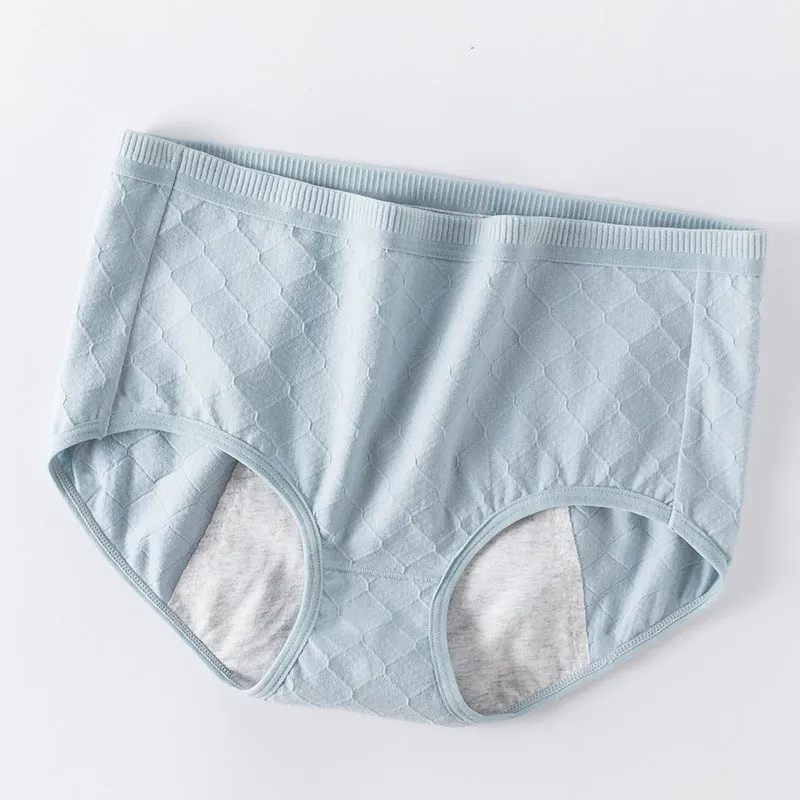 Women's Physical Pants Side Leak Proof Midwaist Cotton Breathable Briefs