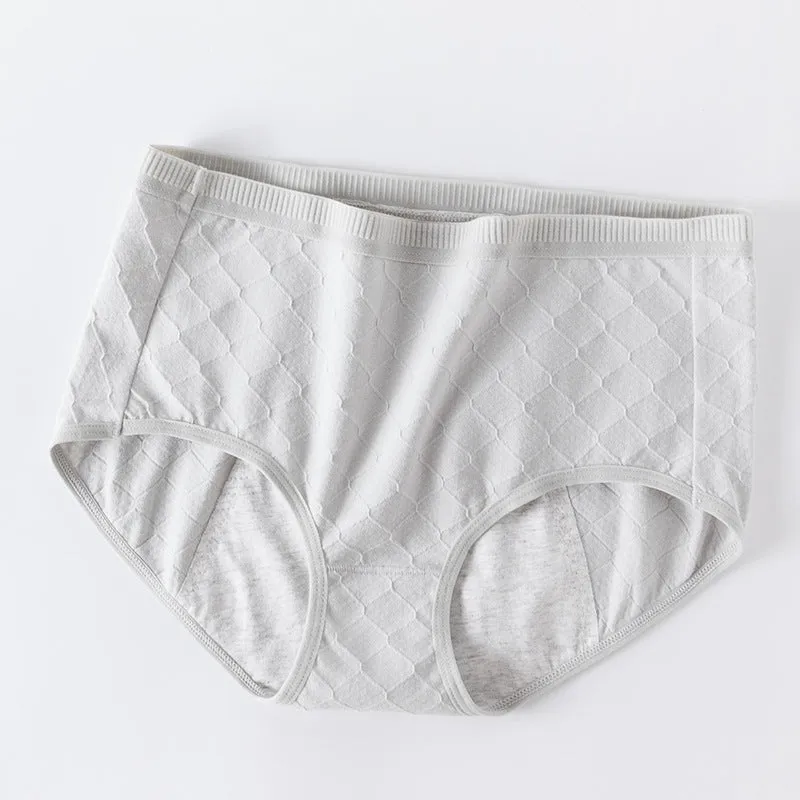 Women's Physical Pants Side Leak Proof Midwaist Cotton Breathable Briefs