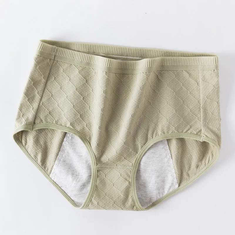Women's Physical Pants Side Leak Proof Midwaist Cotton Breathable Briefs