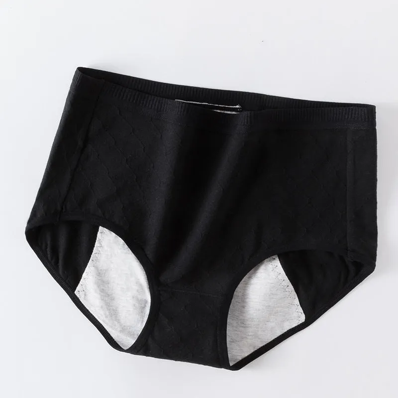 Women's Physical Pants Side Leak Proof Midwaist Cotton Breathable Briefs