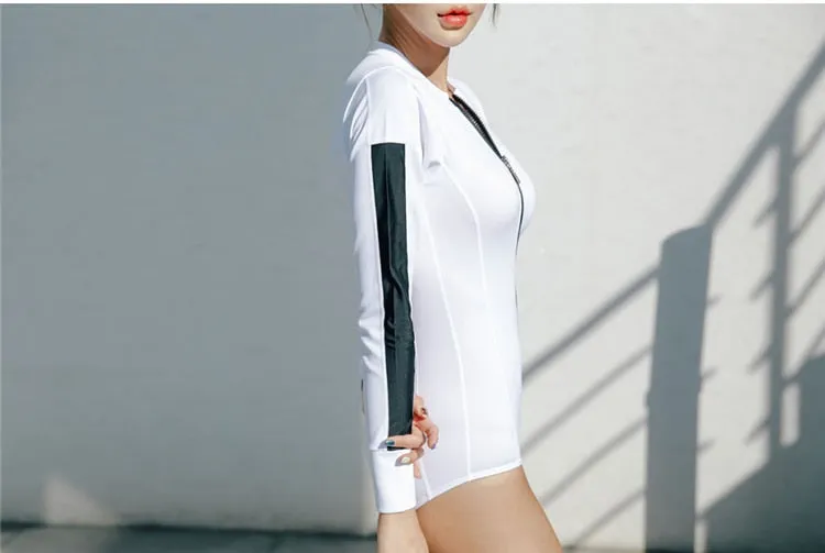 Women's RashGuard Long Sleeve White