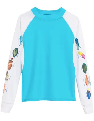Women's Snorkel Caribbean Fish ID Rash Guard - Hawaii