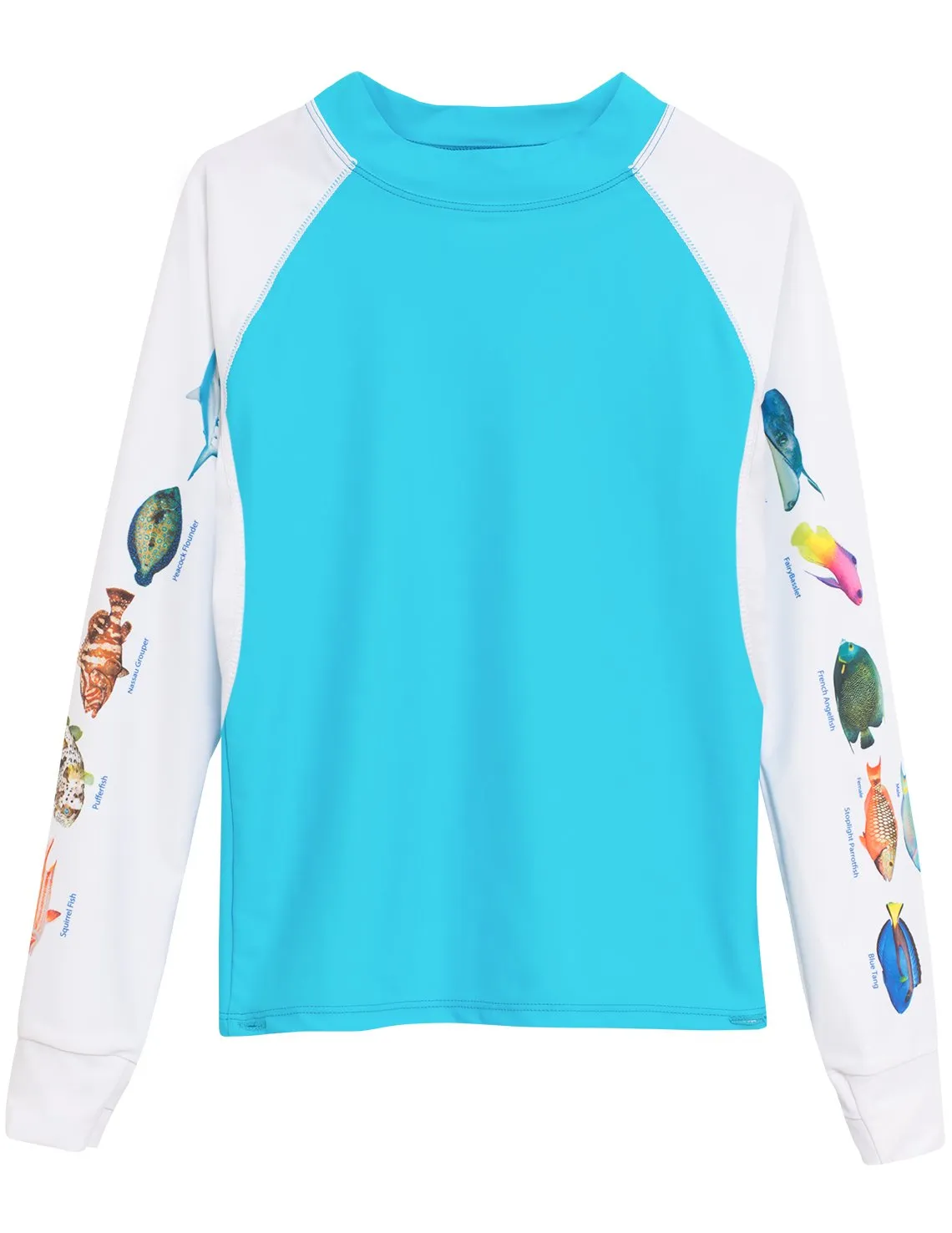 Women's Snorkel Caribbean Fish ID Rash Guard - Hawaii