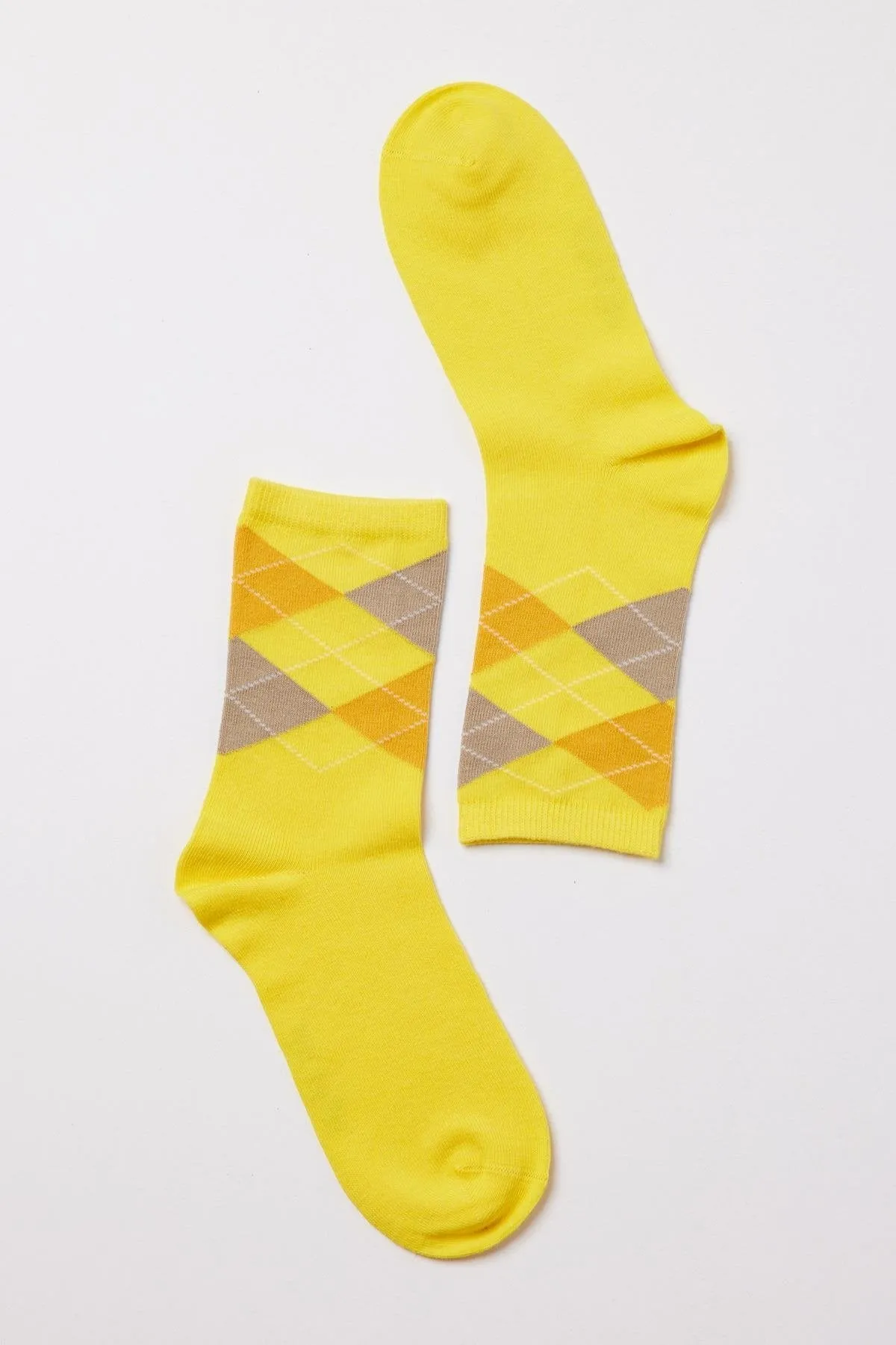 Women's Socket Socks Plaid Patterned