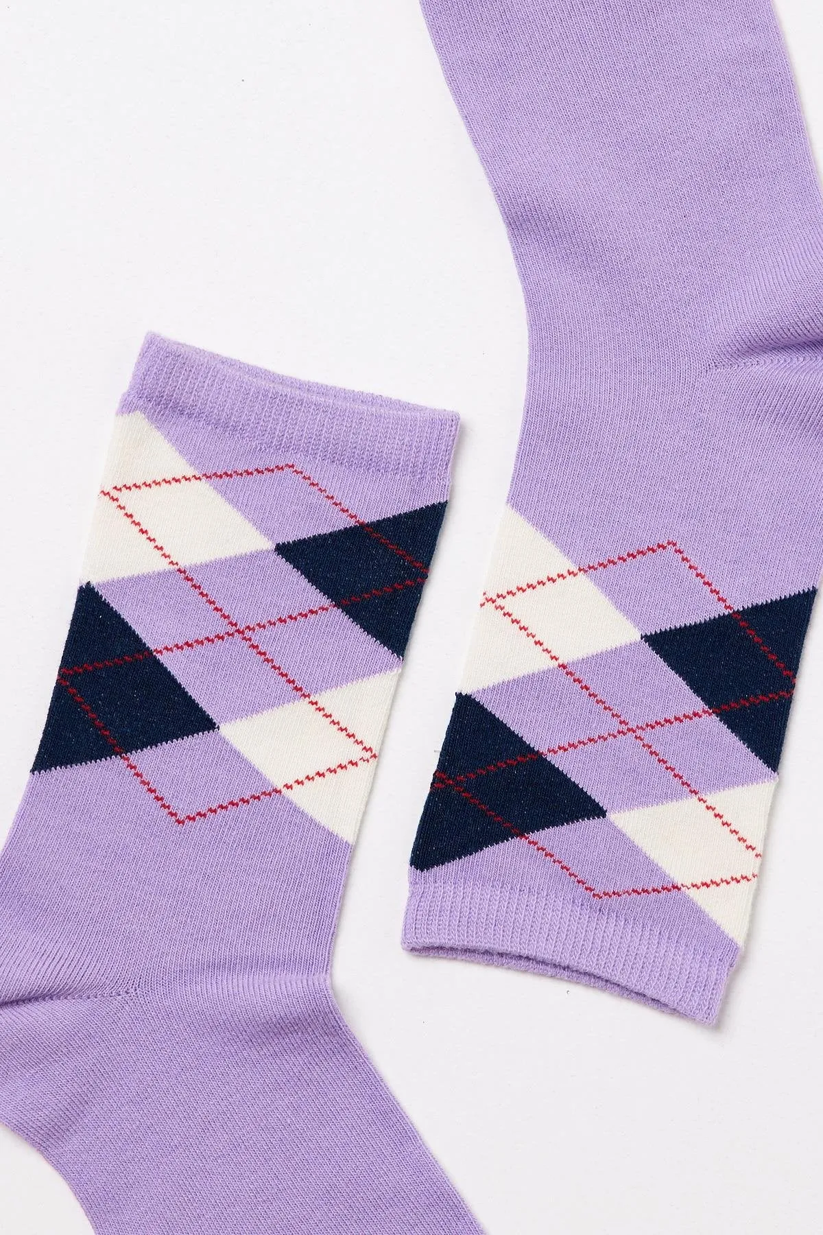 Women's Socket Socks Plaid Patterned