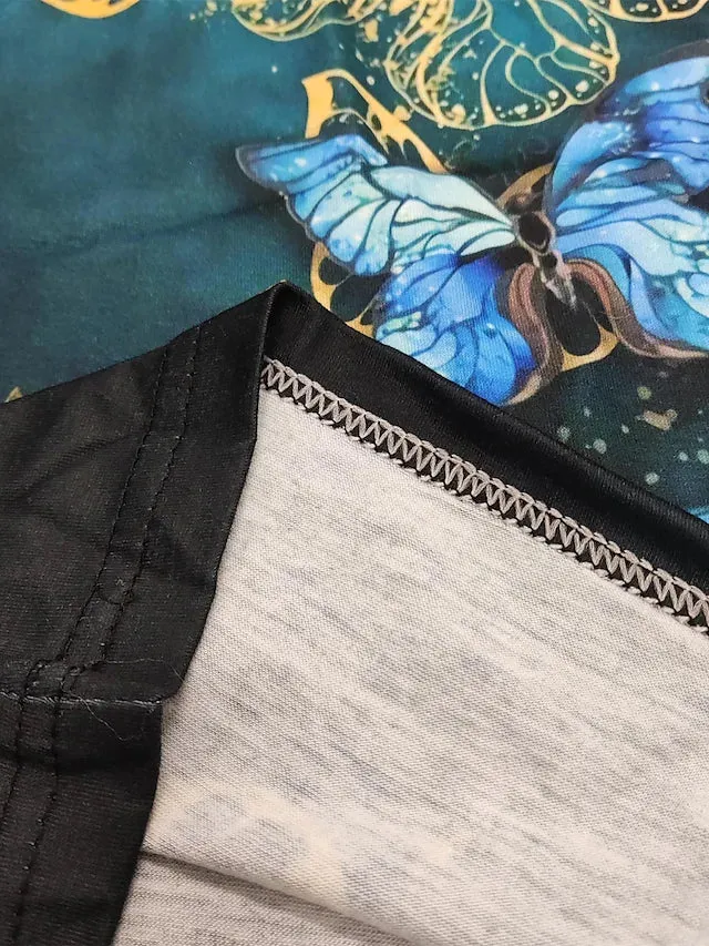 Women's T shirt Graphic Butterfly Print