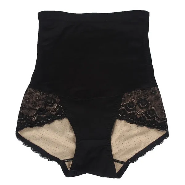 Women's Waist Trainers Training Cinchers Lace Mesh Butt Lift Panties High Waist Underwear