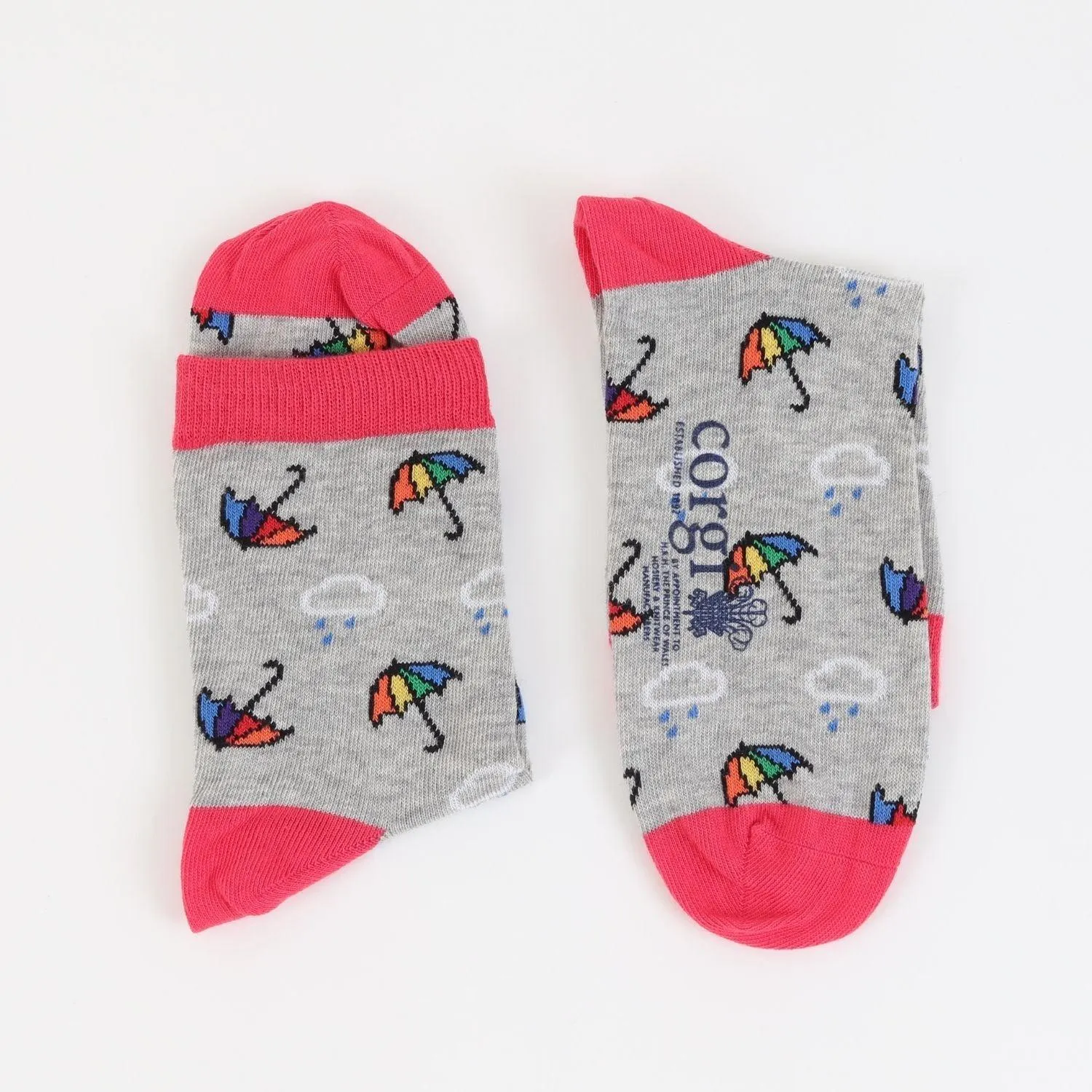 Women's Welsh Weatherman x Corgi Shower Cotton Socks