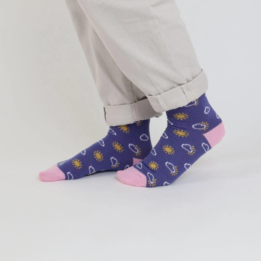 Women's Welsh Weatherman x Corgi Sun Cotton Socks