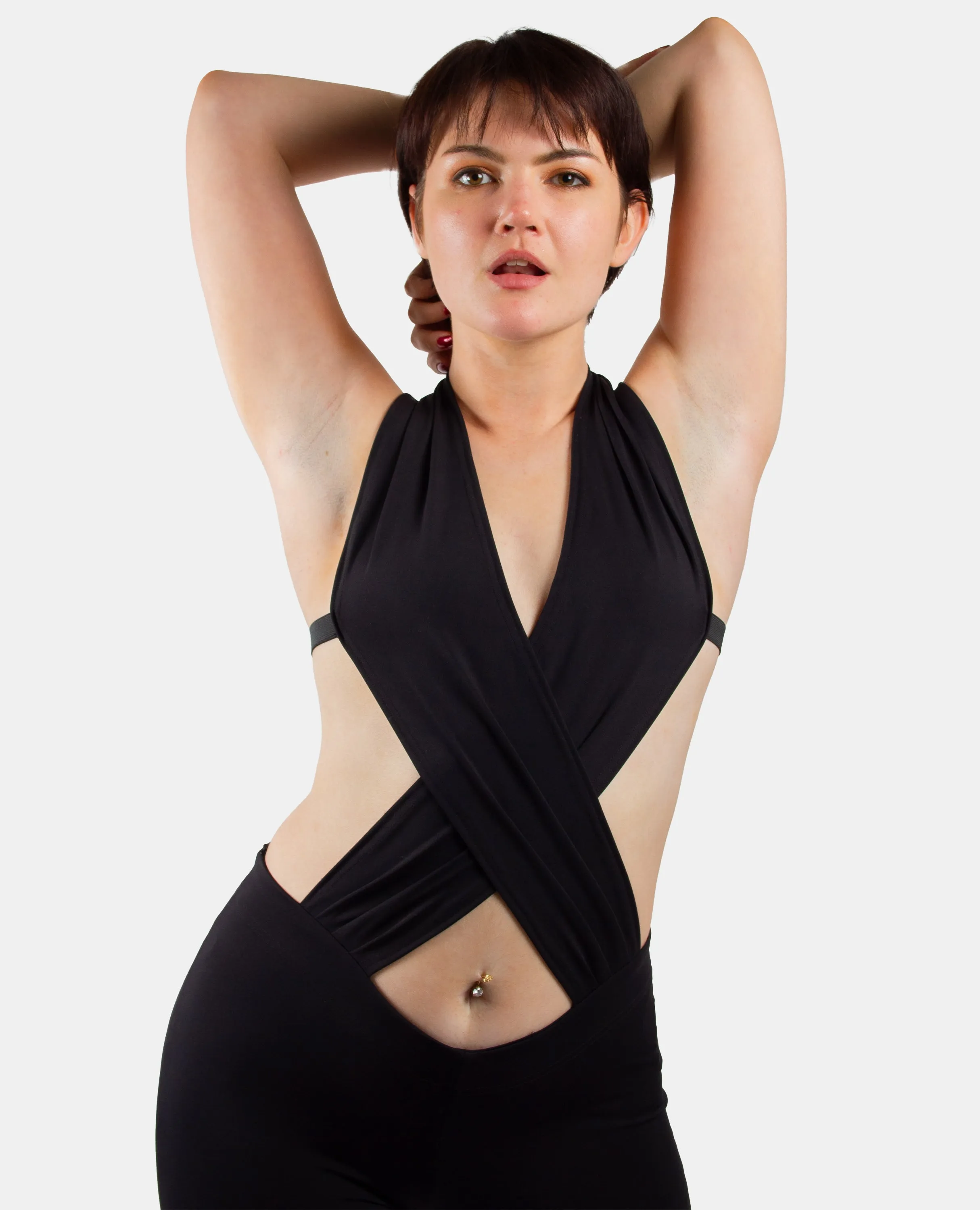 WRAPPED PLAYSUIT