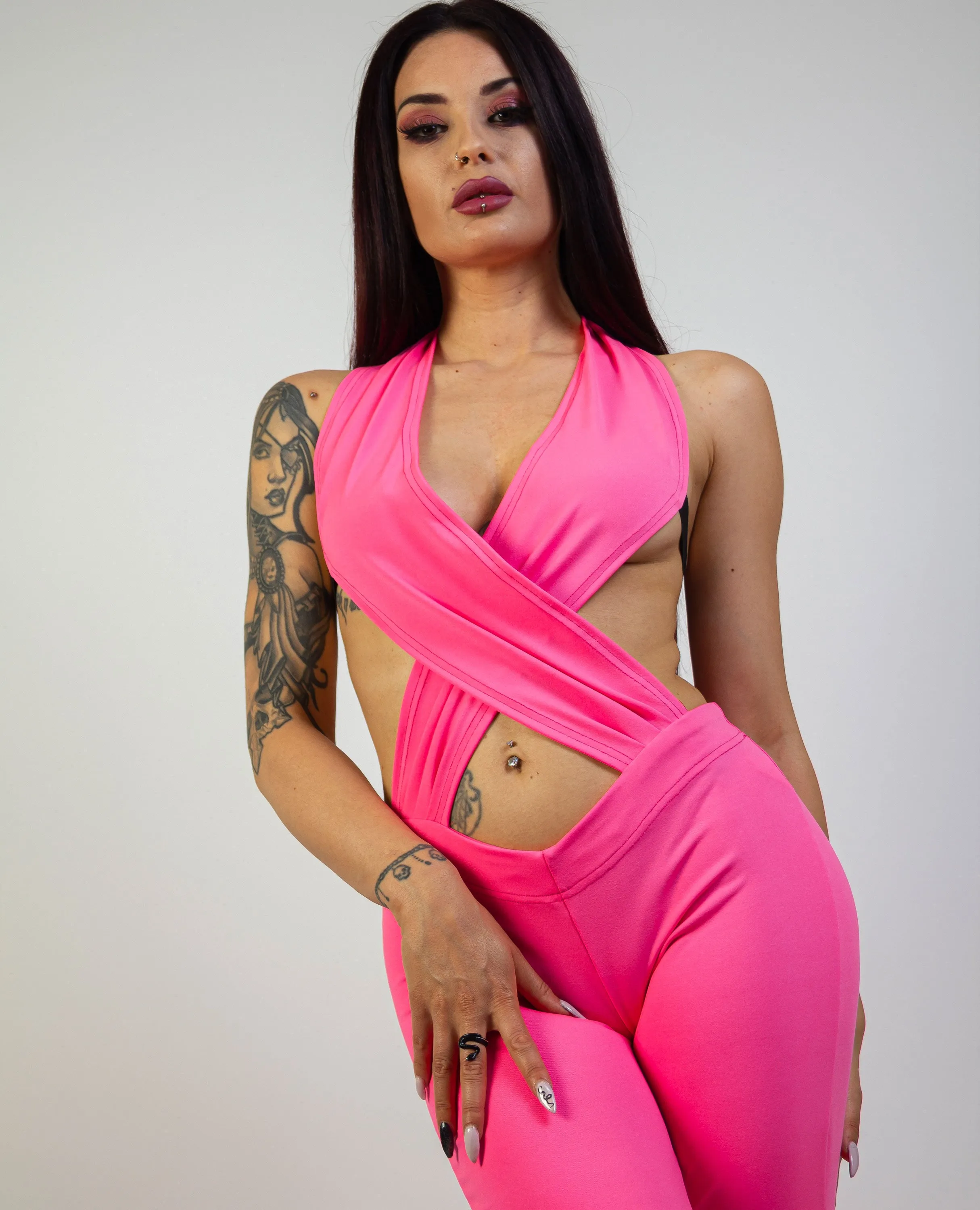WRAPPED PLAYSUIT