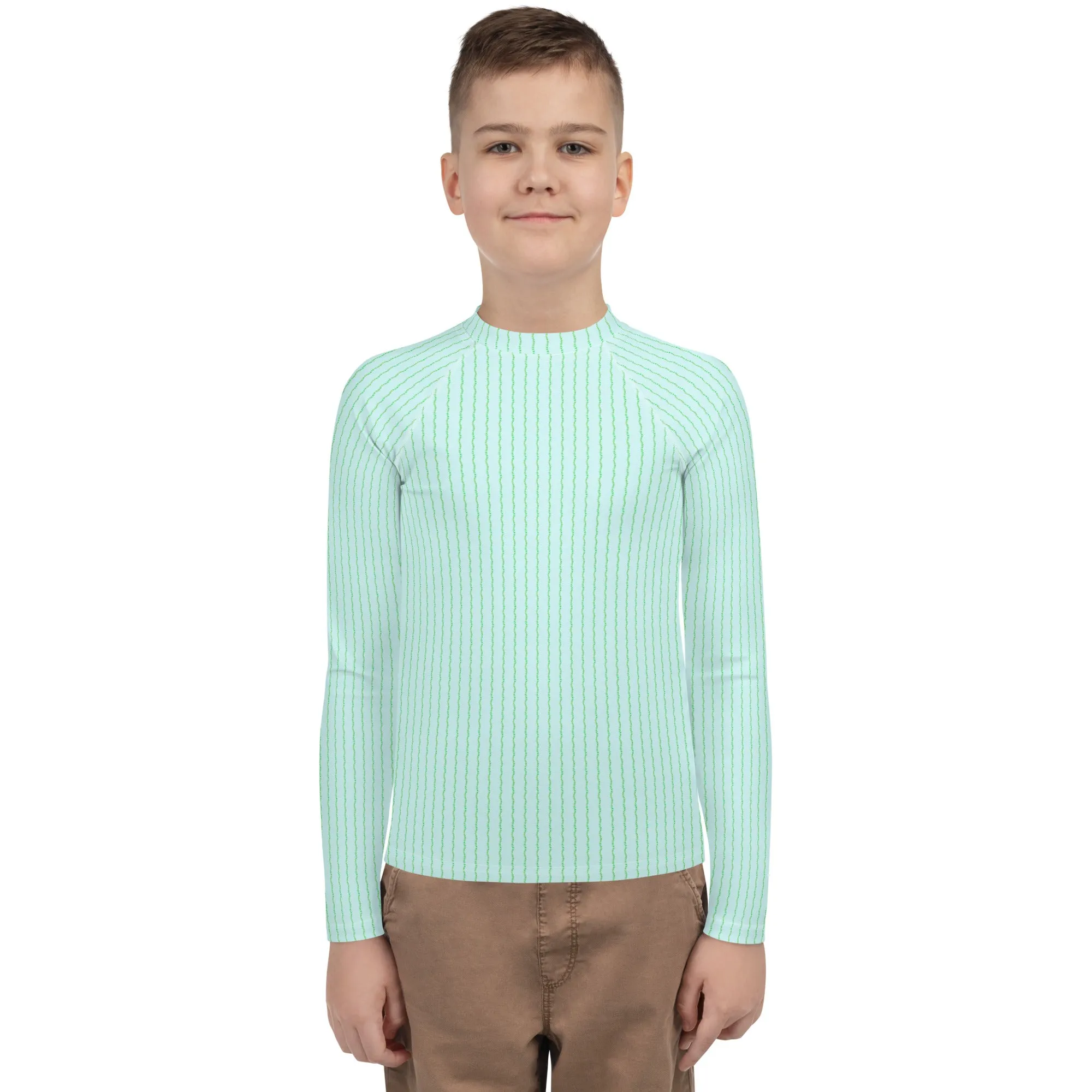 Youth Green Seaweed Rash Guard