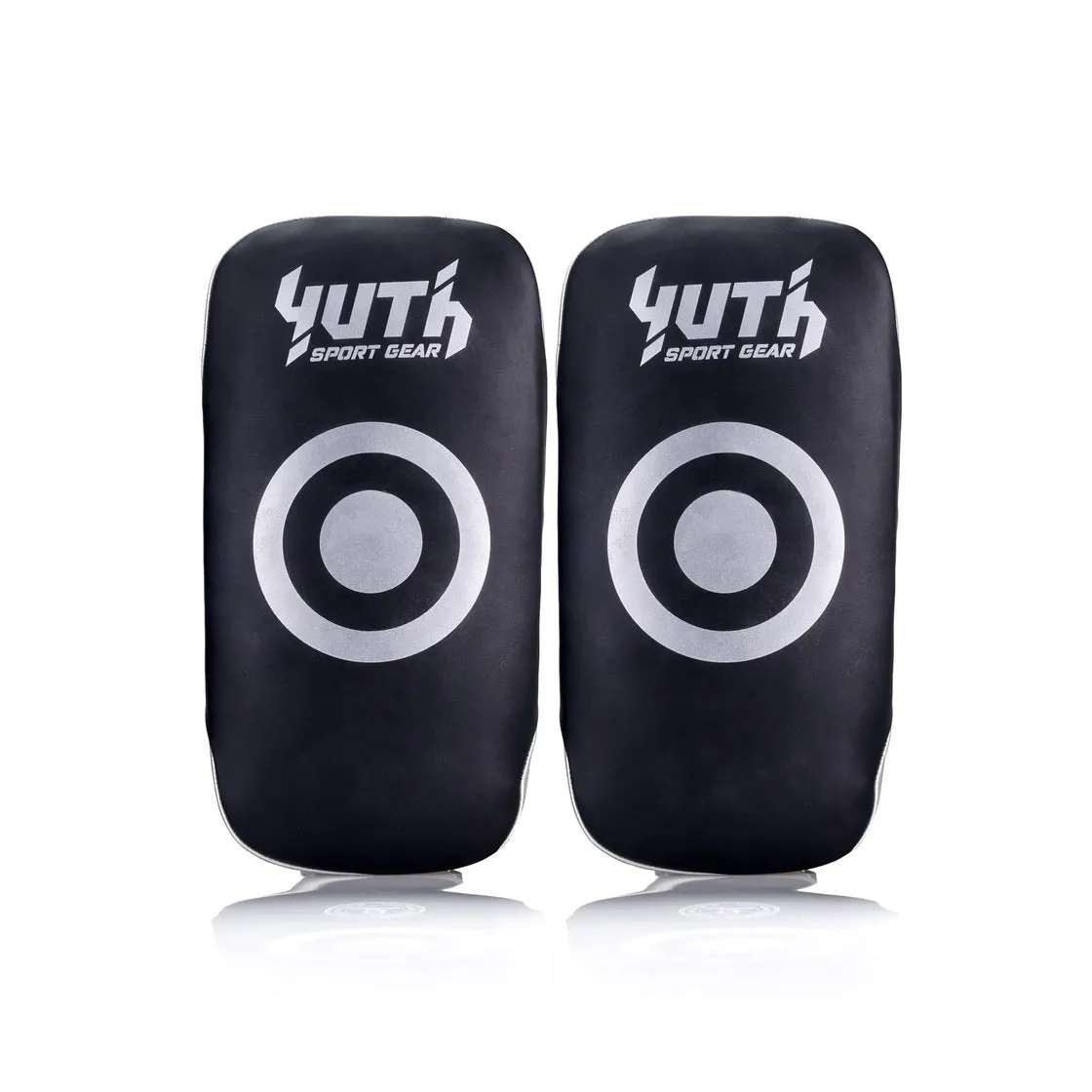 Yuth Thai Kick Pads Black/Silver